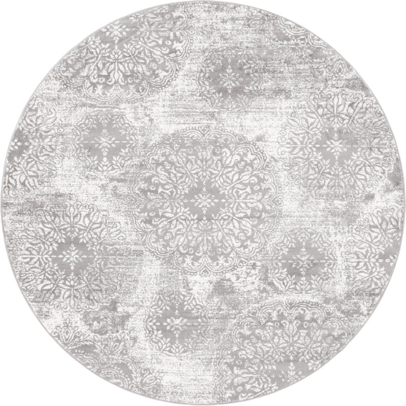 Mistana™ Brandt Floral Gray Area Rug & Reviews